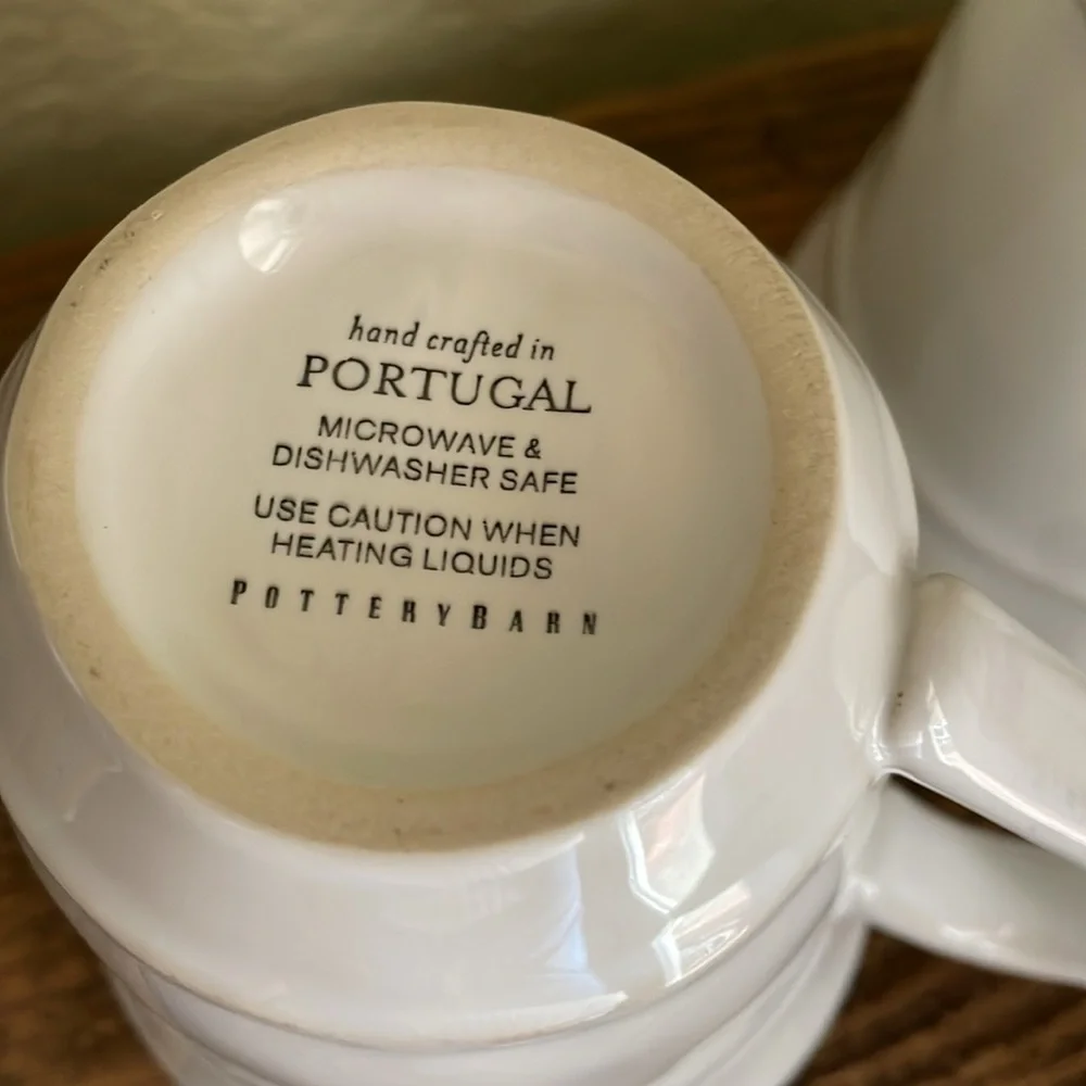 NWOT Pottery Barn Set-of-6 Cambria Handcrafted Stoneware Mugs, color Stone - Picture 5 of 11